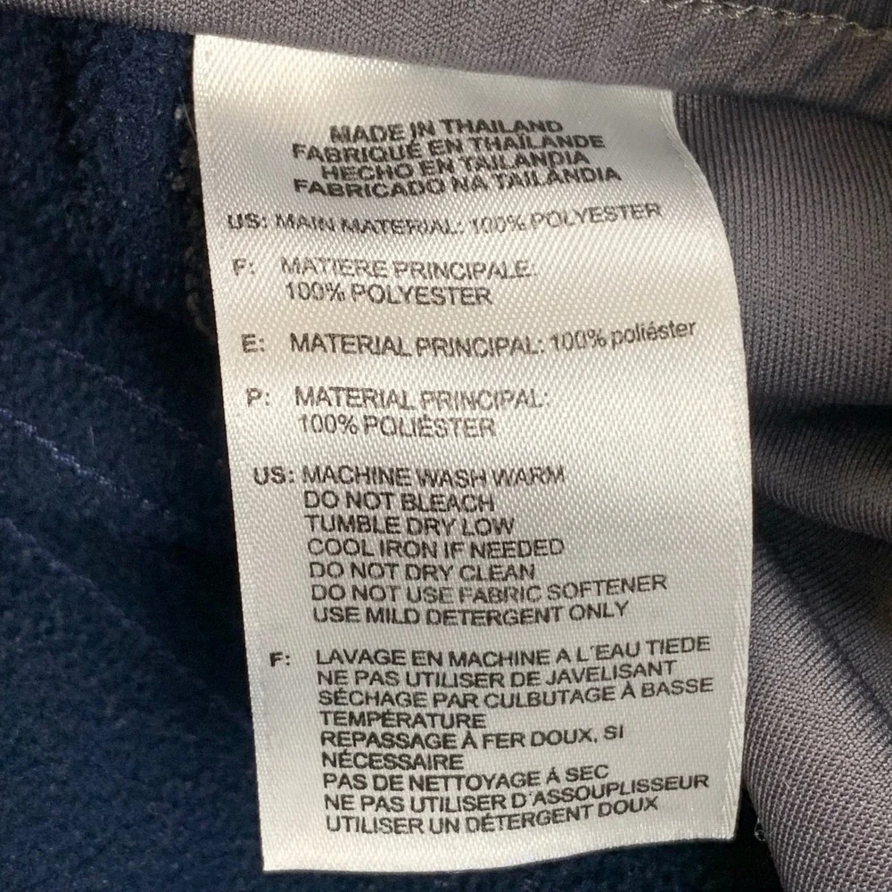 Adidas Track Pants Mens Large Navy Blue Climawarm Straight Leg Fleece Lined